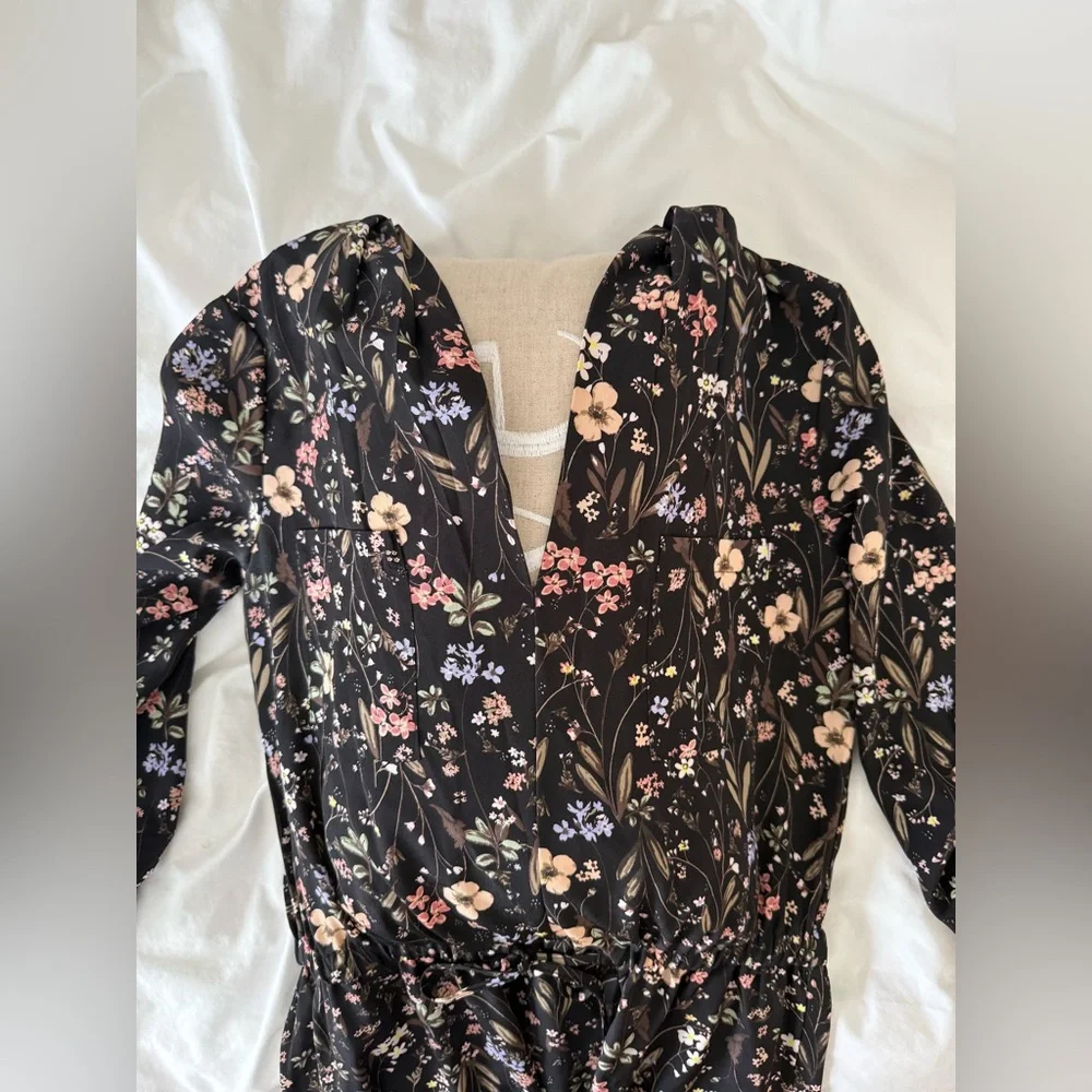 Joe fresh Floral Black Dress - Picture 3 of 12
